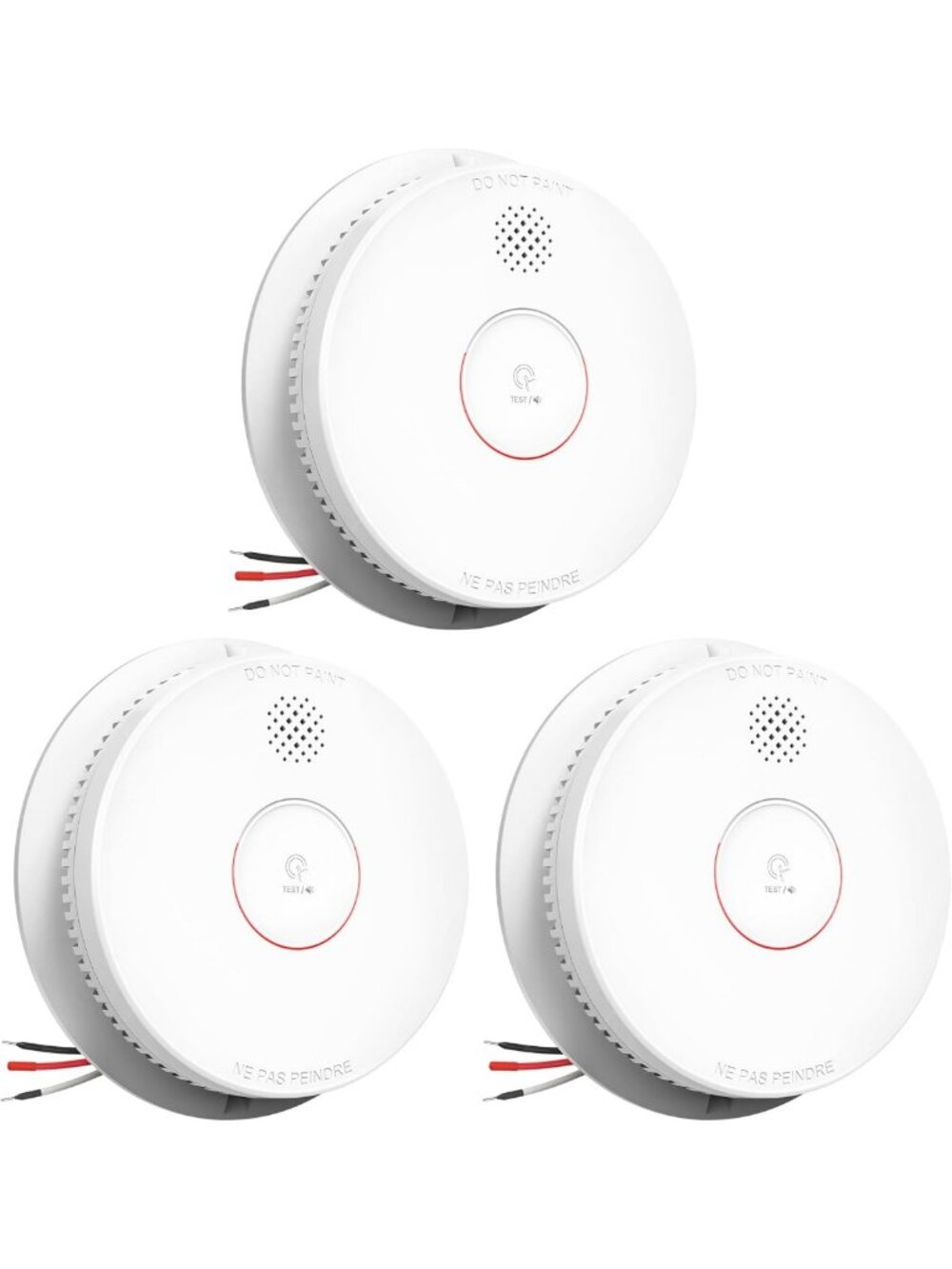 Photoelectric Smoke Detector Alarm with 9V Battery - Reliable Fire Safety Device